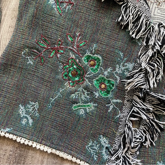 Blanket jacket with sequin appliqués by Signal [H3R] - Picture 8 of 12